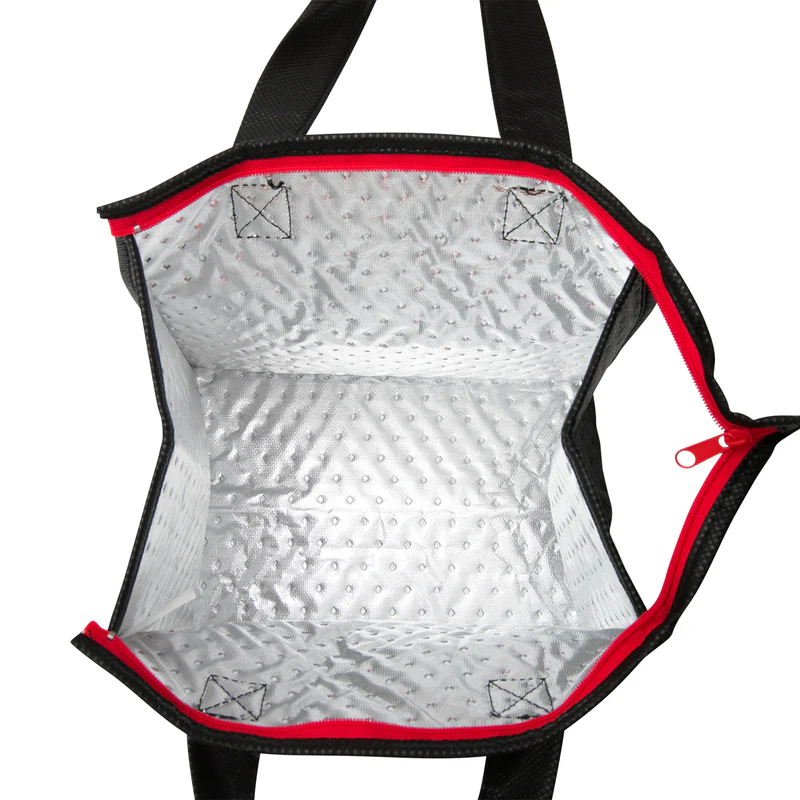 Reusable Customized Aloha hawaiian print heavy duty insulate tote bag with zipper insulated shopping bag full color