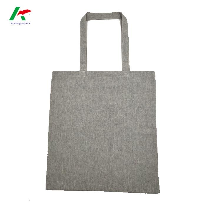 2 Tones Polycotton Melange Yarn Tote Shopping Bag