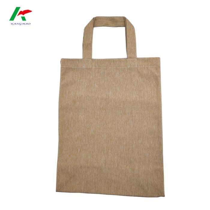 2 Tones Polycotton Melange Yarn Tote Shopping Bag