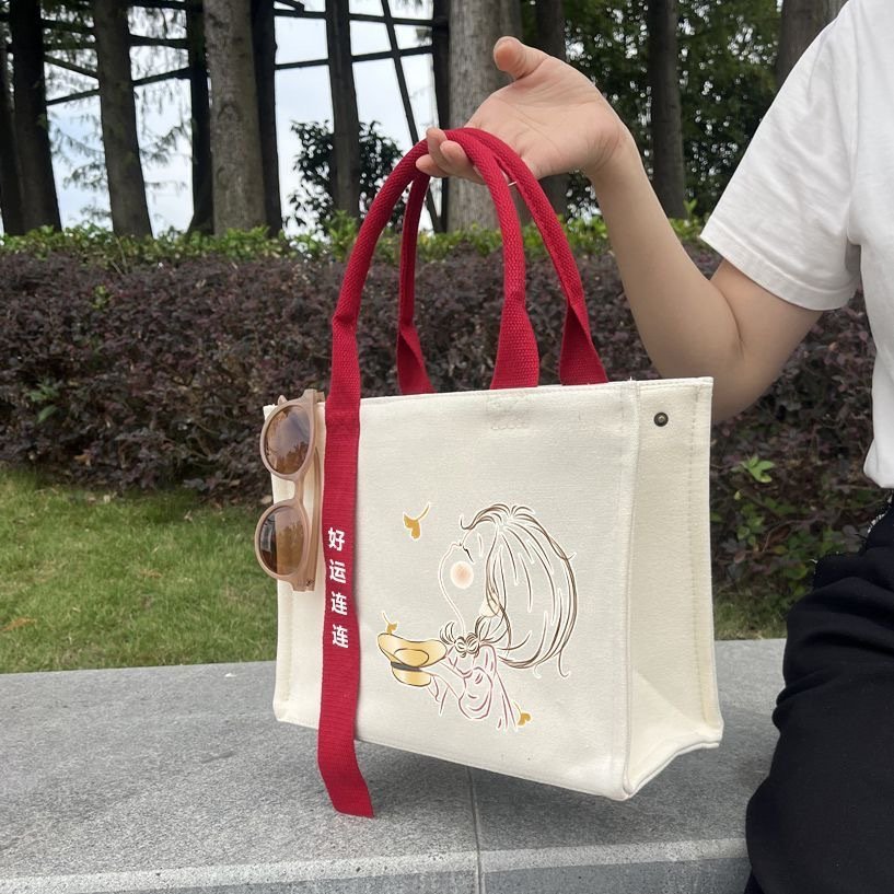 Wholesale Custom Print Logo Cheap Reusable Shopping Bags Plain White Blank Cotton Canvas Tote Bag Large amount of stock