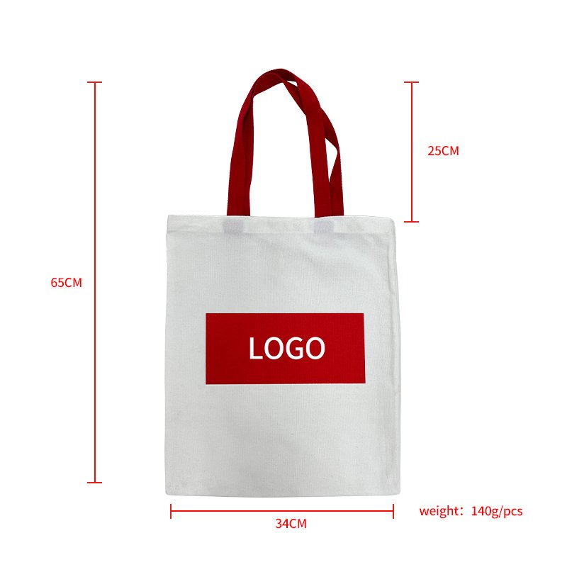 Custom Reusable Plain Blank Beach Shopping Bag Cotton Canvas Tote Shopping Bags With Logos