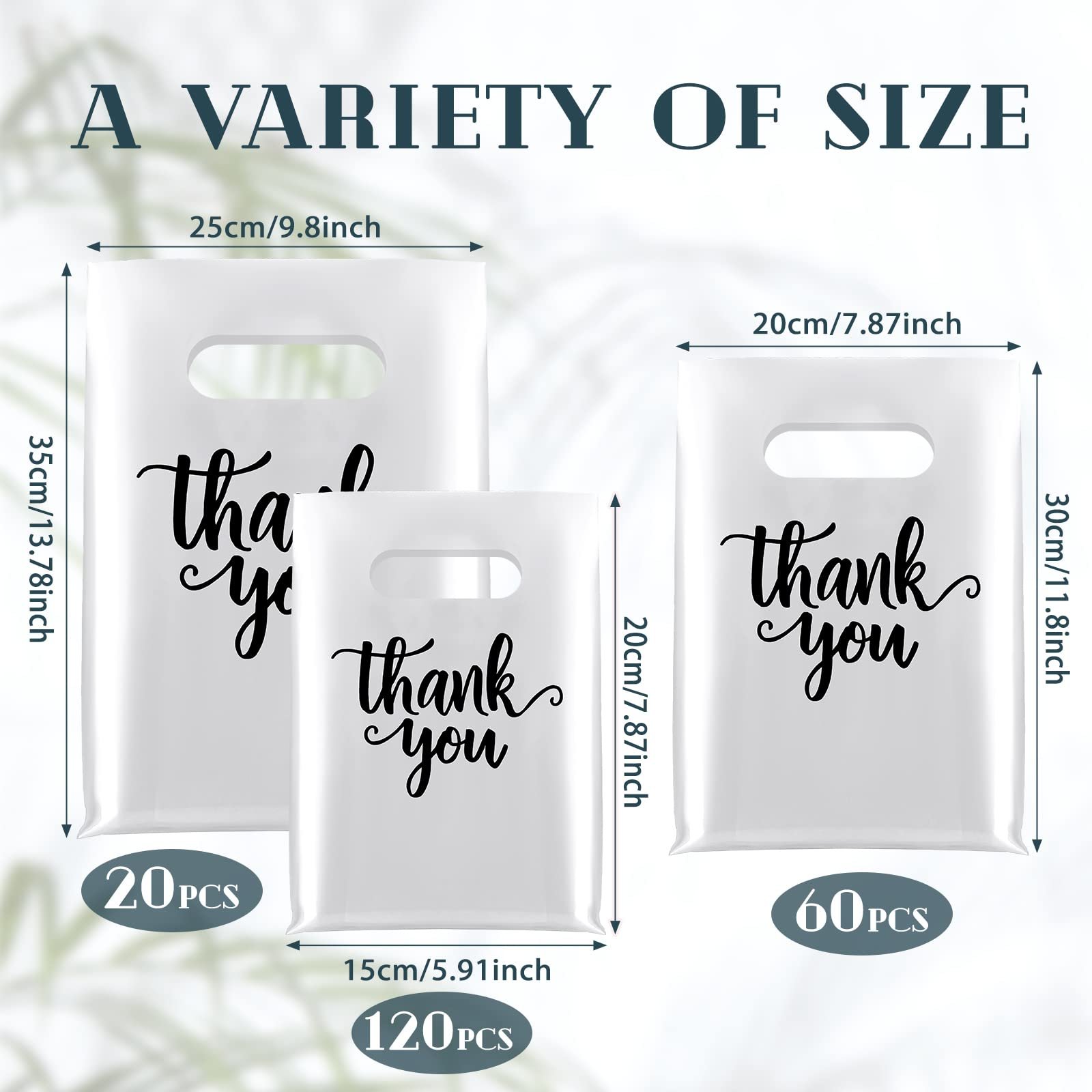 Plastic Bags for Business Small Merchandise Shopping Bags Retail Die Cut Handle Bags