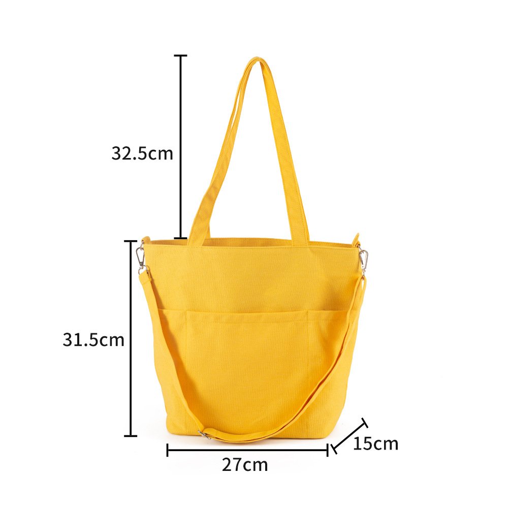 Wholesale Custom Logo Fashion Messenger Crossbody Shopping Bag Canvas with Handles