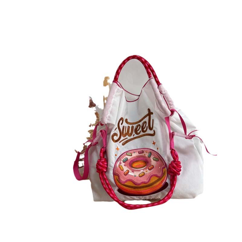 New Fashion Wholesale Eco Friendly Custom Logo Recycled Large Capacity Colorful Embroidered Shopping Women Tote Canvas Bags