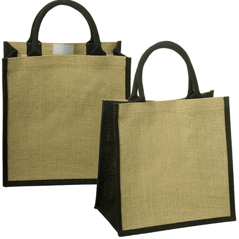 Exquisite environmentally friendly jute handbag promotion gift bag shopping bag customization logo