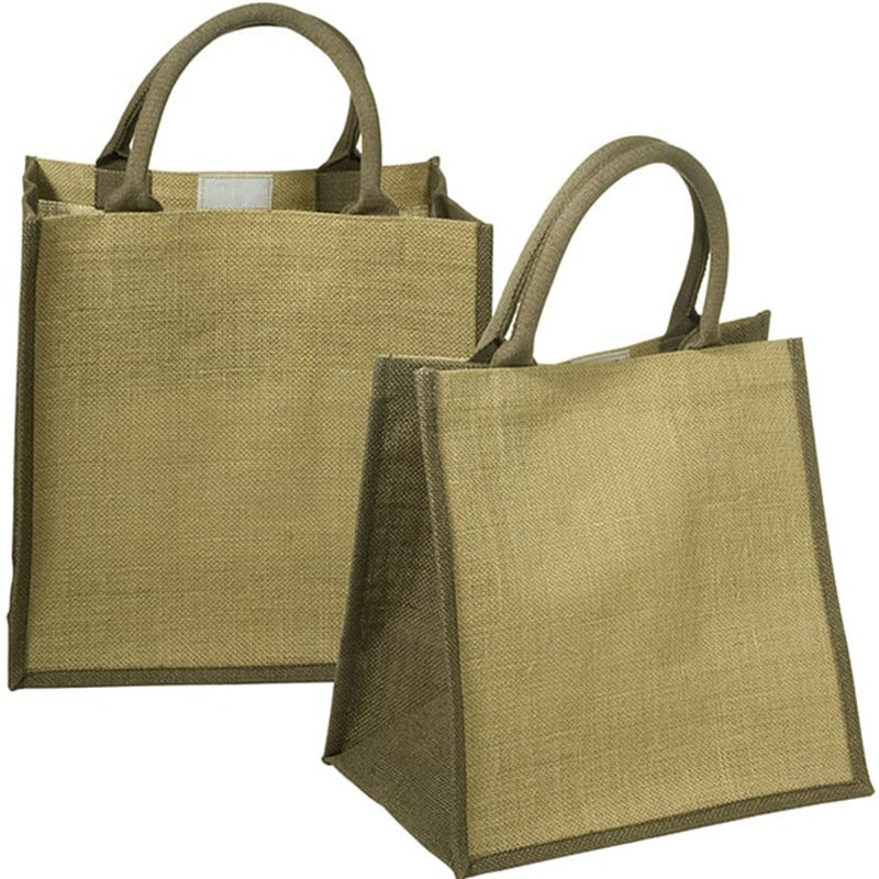 Exquisite environmentally friendly jute handbag promotion gift bag shopping bag customization logo