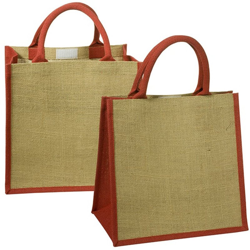 Exquisite environmentally friendly jute handbag promotion gift bag shopping bag customization logo