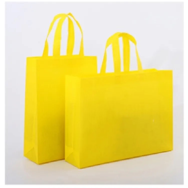 Cheap factory price recyclable shopping bags with non-woven stock small size plain bag accept print logo