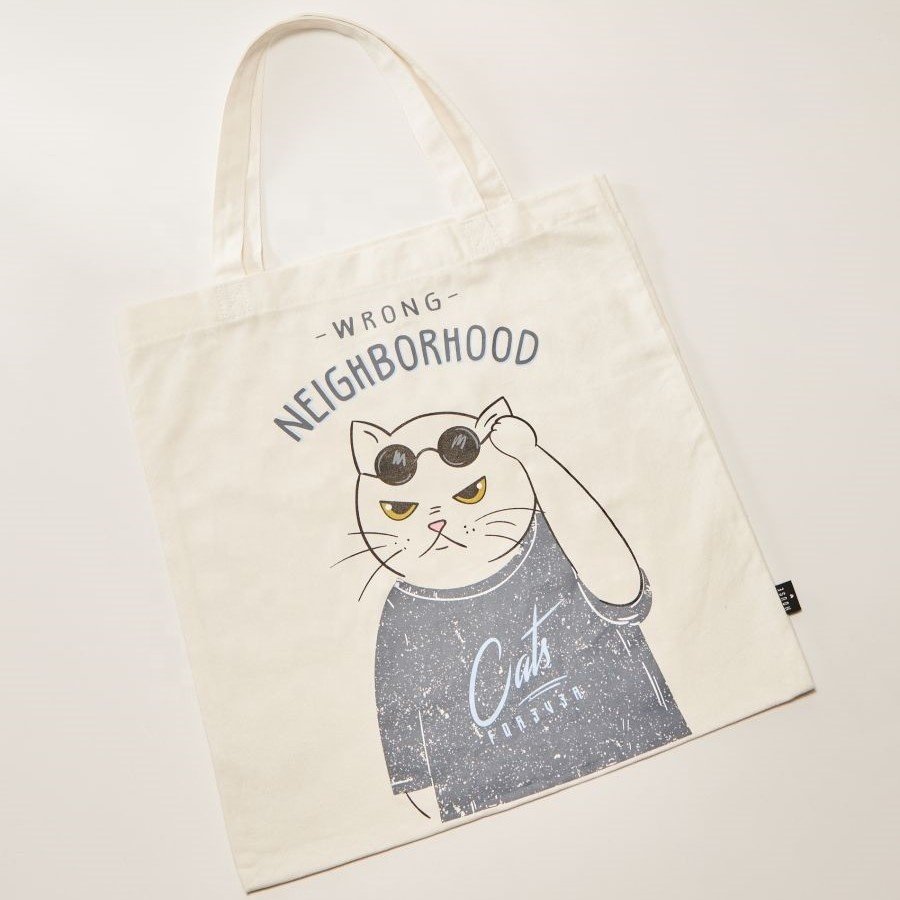 Promotion Custom Unisex Vintage Fashion Tote Bag Durable Cotton Canvas with Stylish Straps for Daily Use for Boutiques