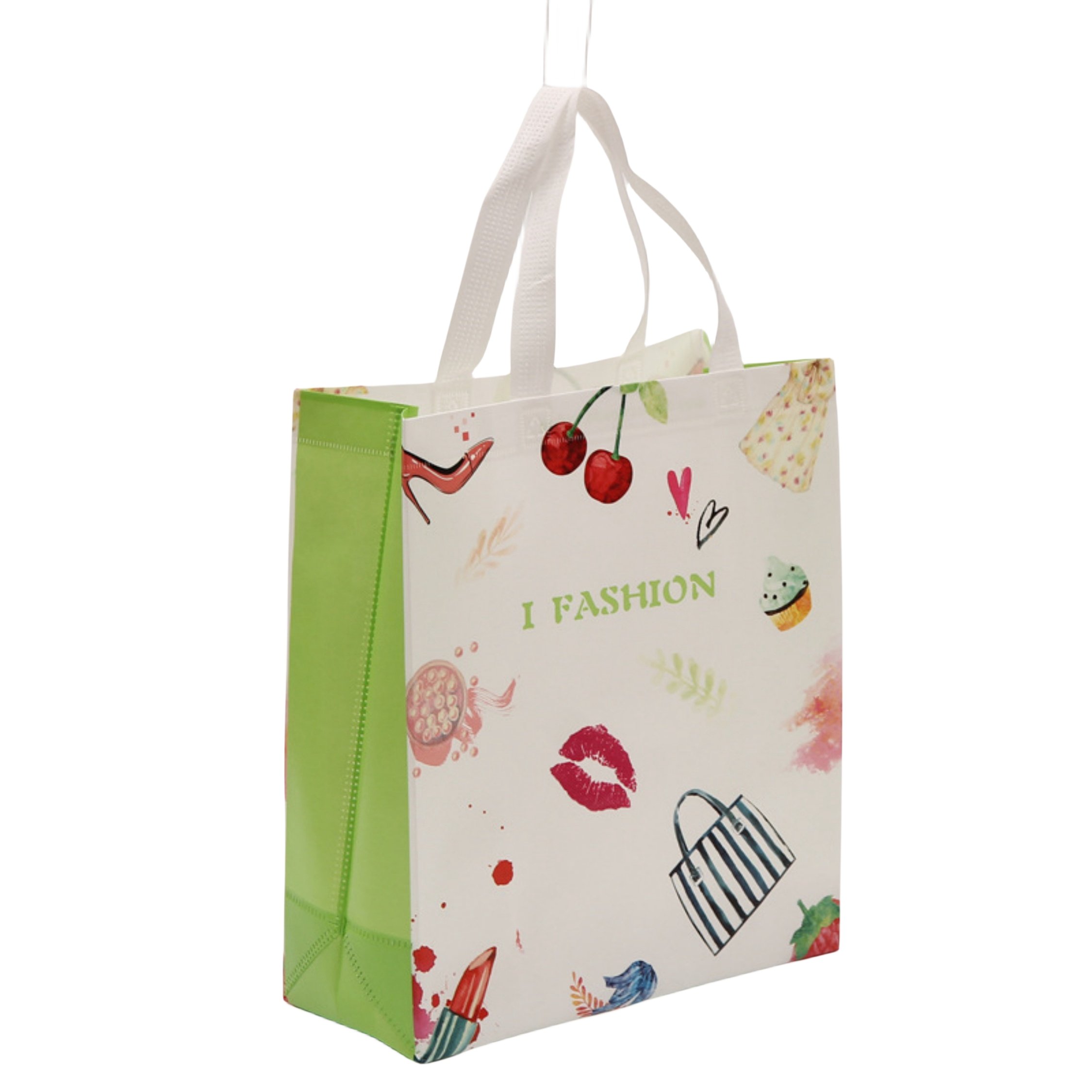 environment friendly bag soft loop handle nylon non woven bag for shopping packaging Non-woven shopping bags
