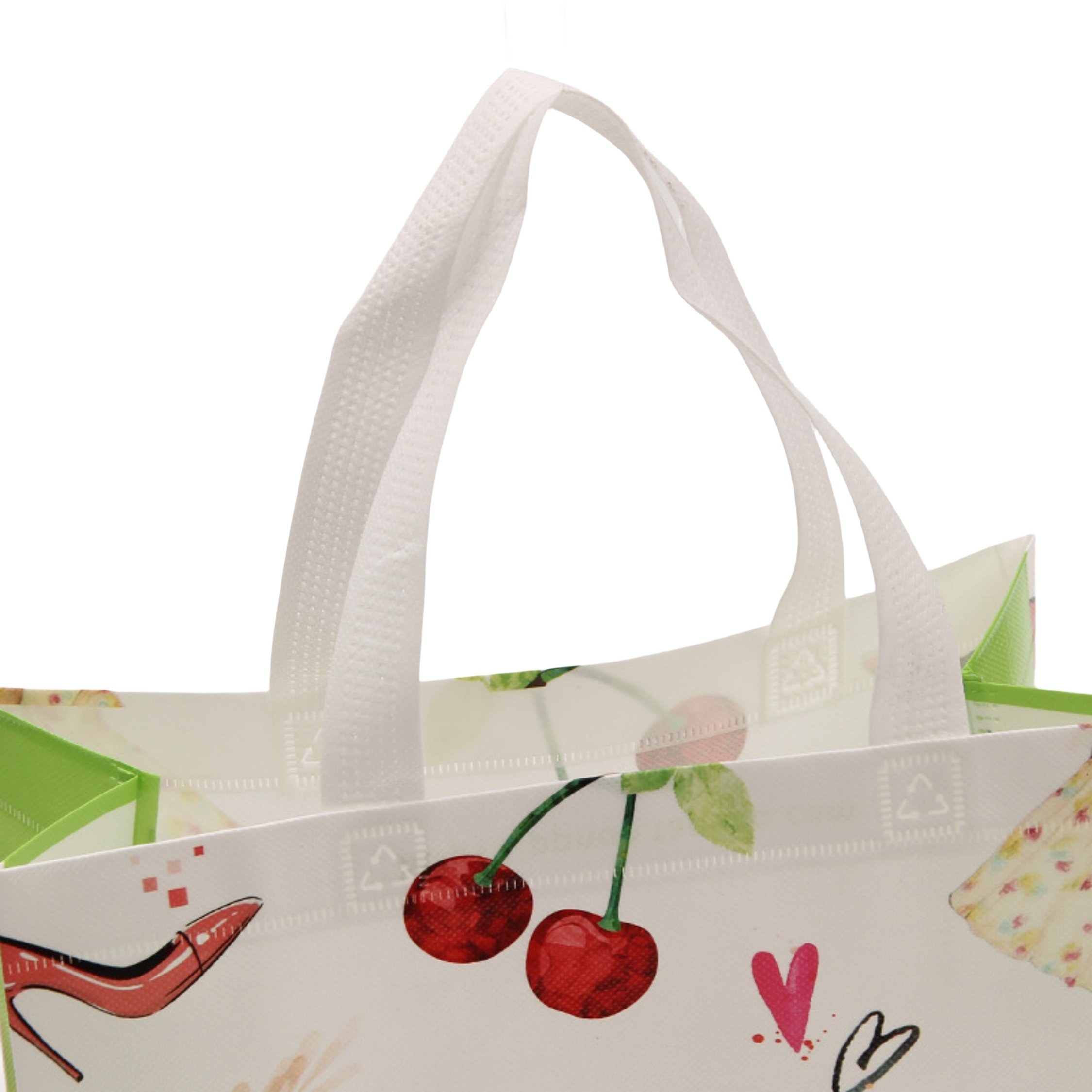 environment friendly bag soft loop handle nylon non woven bag for shopping packaging Non-woven shopping bags