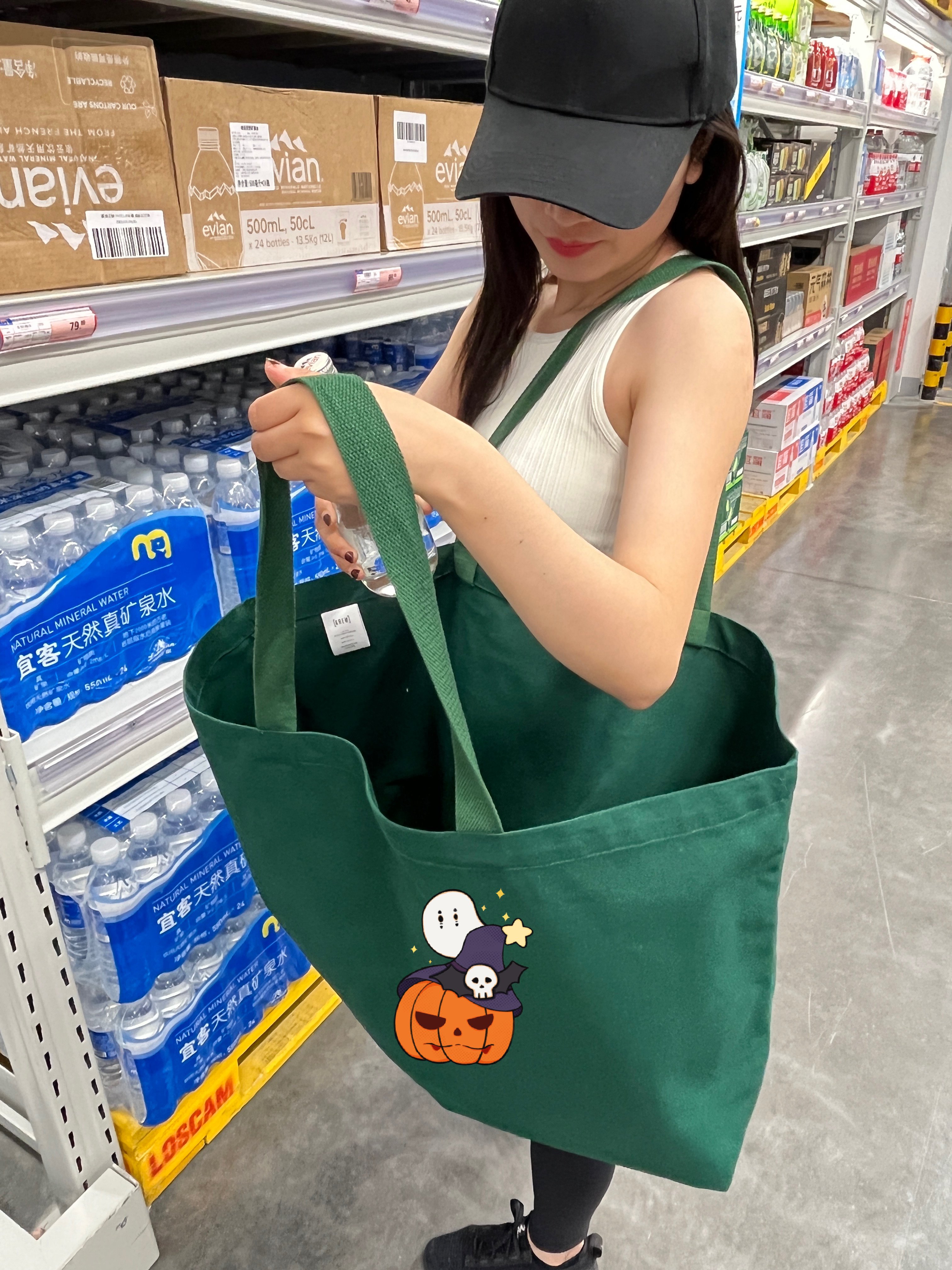 Canvas Shopping Bag Custom Silk screen Heat transfer Large Organic Cotton Recycled Plain Grocery Tote Bag For Supermarket