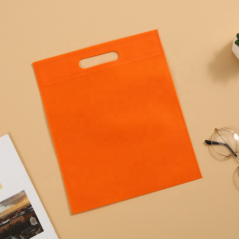 Eco Friendly Customized Promotional Shopping environmental D cut Non-Woven Fabric Bag