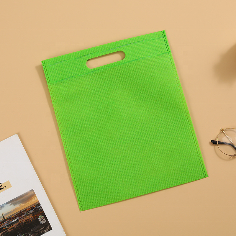 Eco Friendly Customized Promotional Shopping environmental D cut Non-Woven Fabric Bag