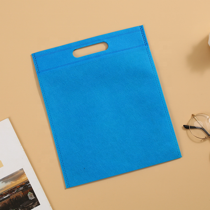 Eco Friendly Customized Promotional Shopping environmental D cut Non-Woven Fabric Bag