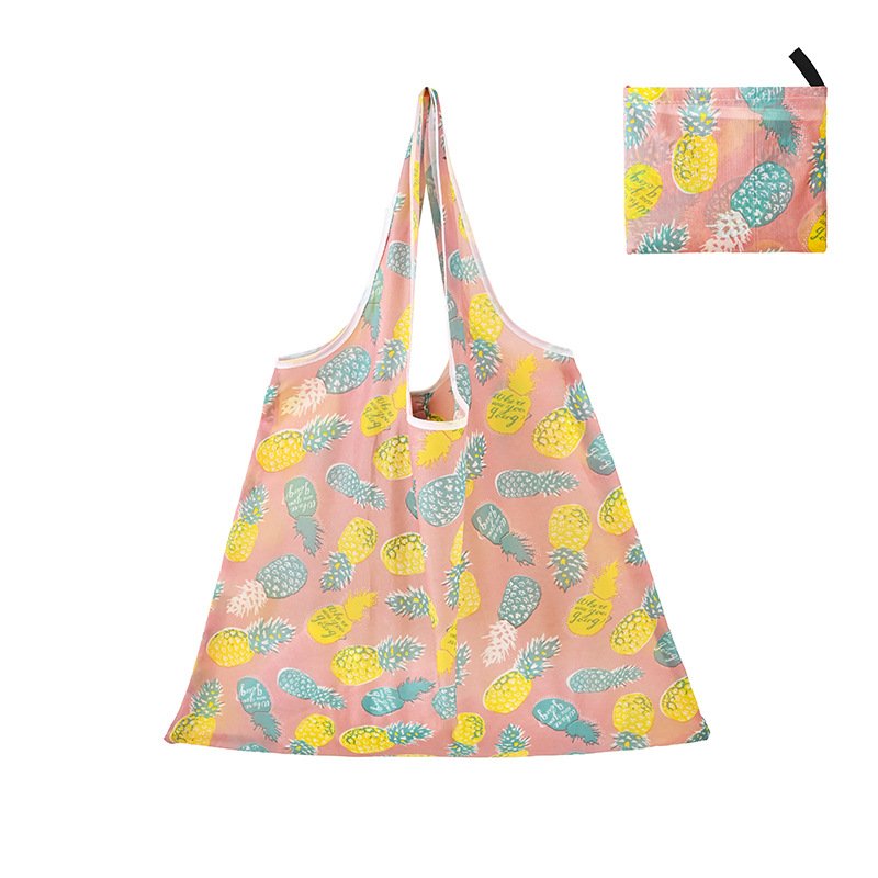 large capacity folding collapsible shopping bag cheap grocery supermarket 100% polyester foldable shopping tote bag