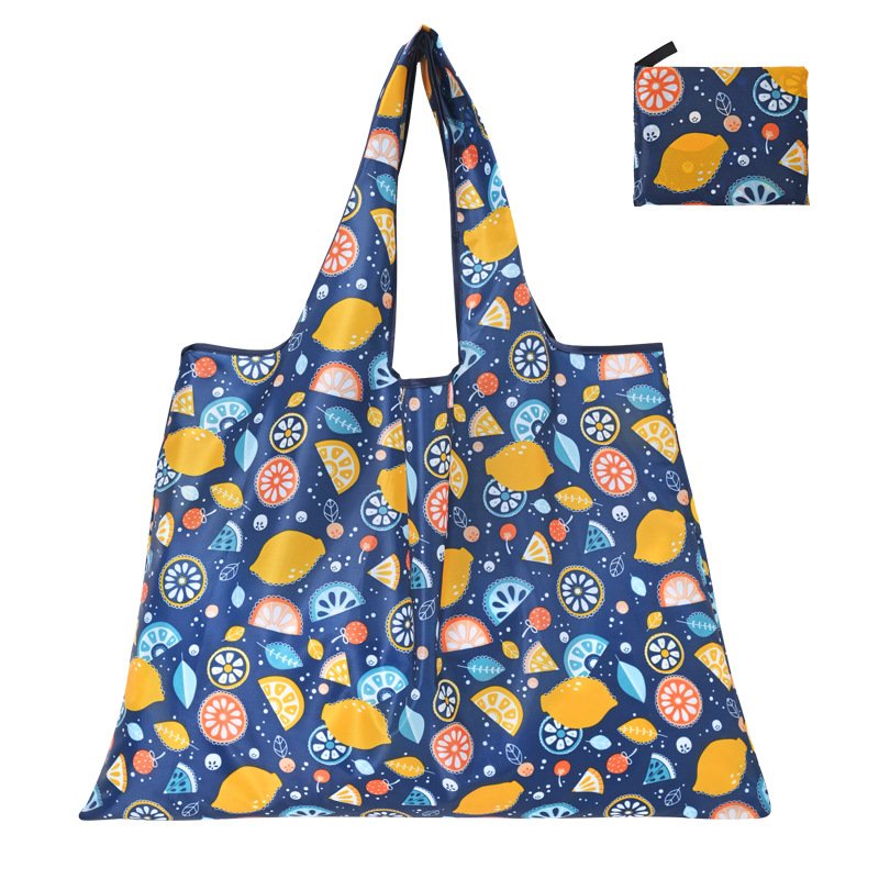 large capacity folding collapsible shopping bag cheap grocery supermarket 100% polyester foldable shopping tote bag