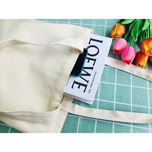 Custom Hot Sales canvas tote bag Printed Logo Cotton bag, Canvas Cotton Tote Bag with make you happy smile face printing