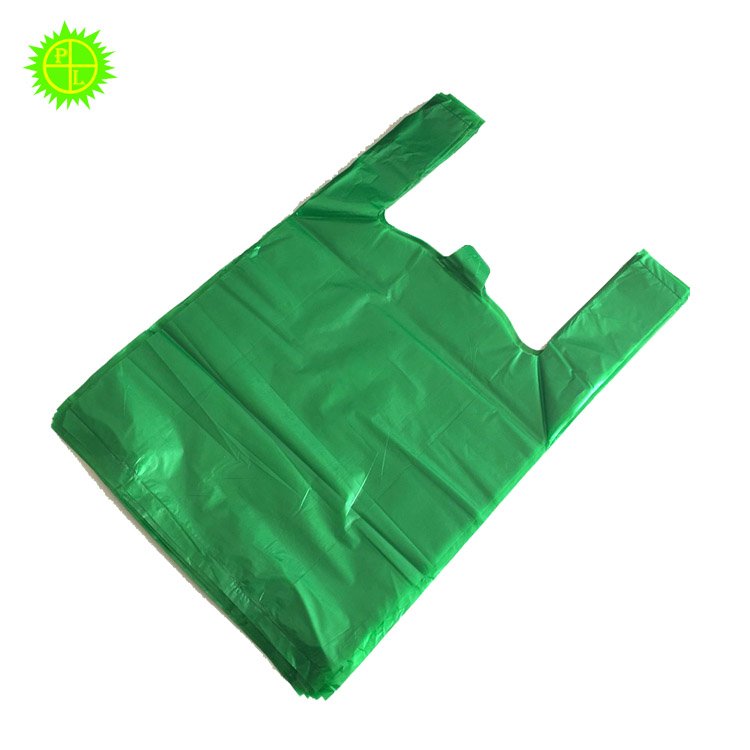 Clear PE plastic shopping bag OEM logo printing plastic bag