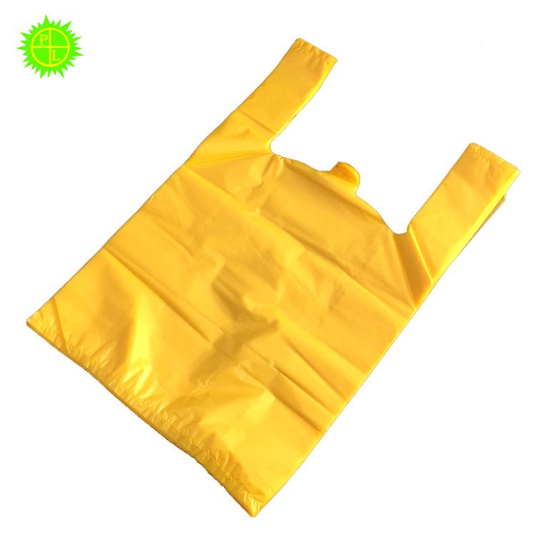 Clear PE plastic shopping bag OEM logo printing plastic bag