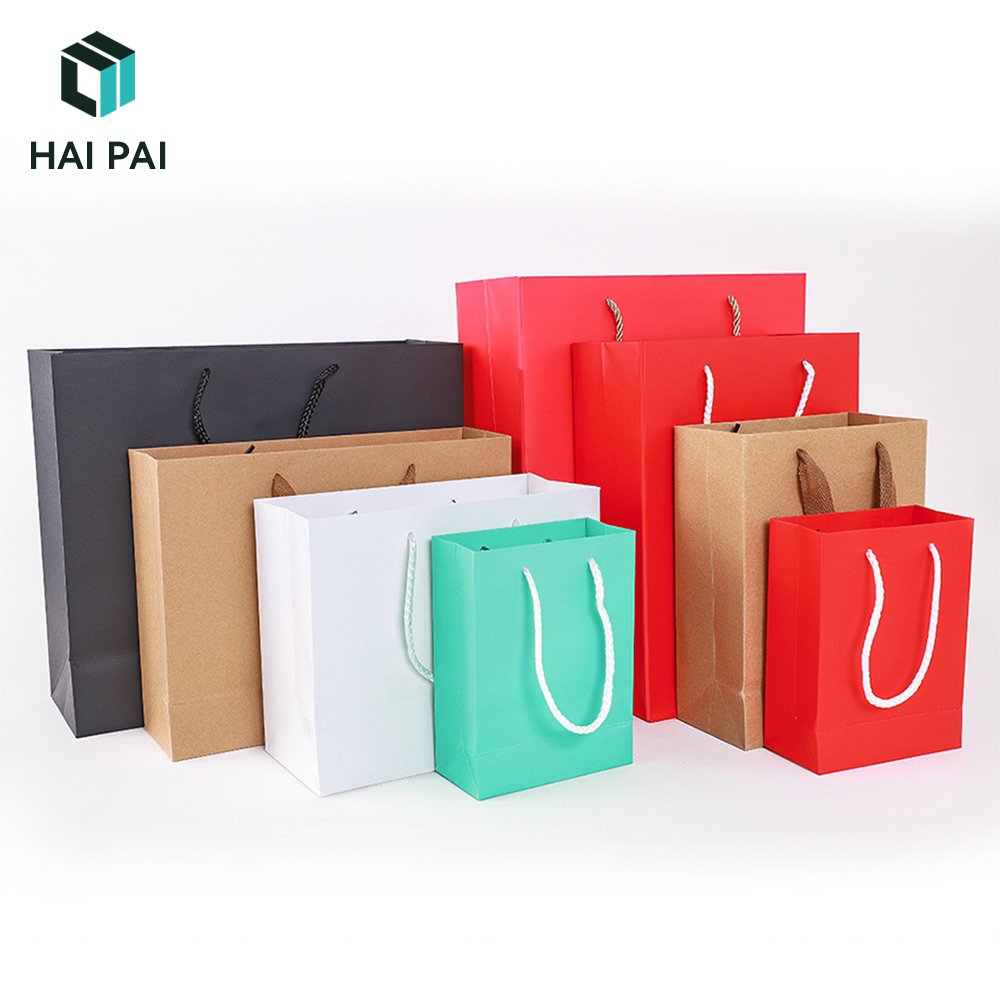Custom Logo Printed Eco Paper Cloth Garment Perfume Packaging Gift Shopping Bag With Rope Handle