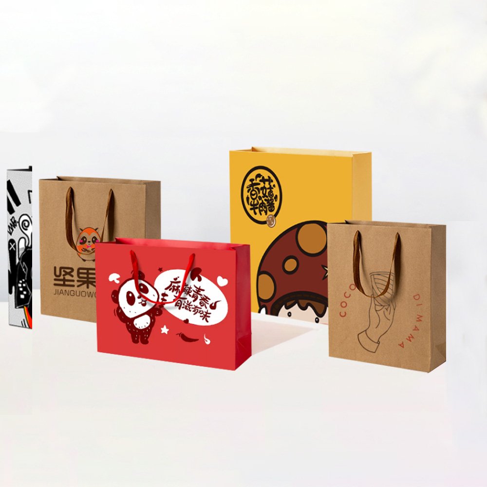 Wholesale Luxury Brand Logo Gift Shopping Paper Bag With Logo For Clothing Custom Packaging Bag
