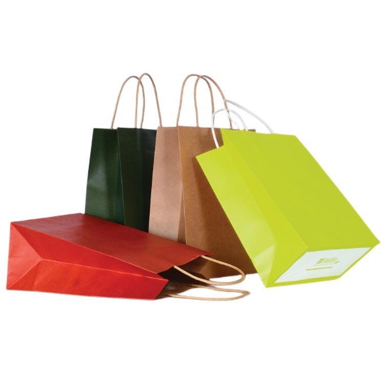 Luxury Package Paper Handle Paper Bag Kraft Paper Shopping Bag