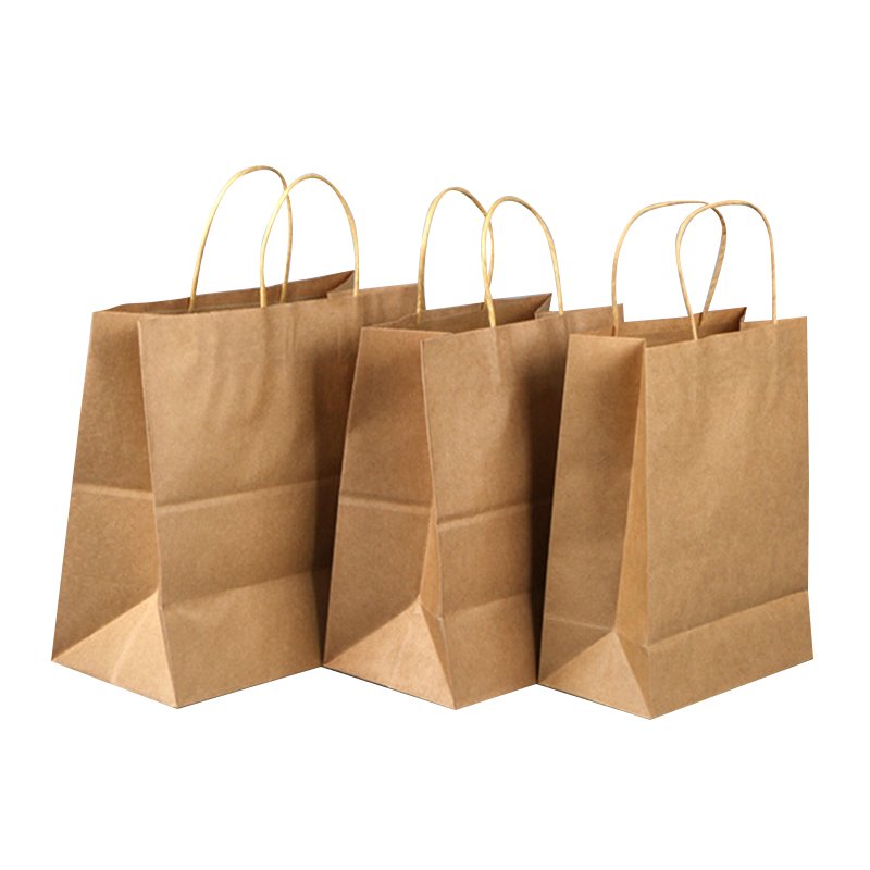 Luxury Package Paper Handle Paper Bag Kraft Paper Shopping Bag