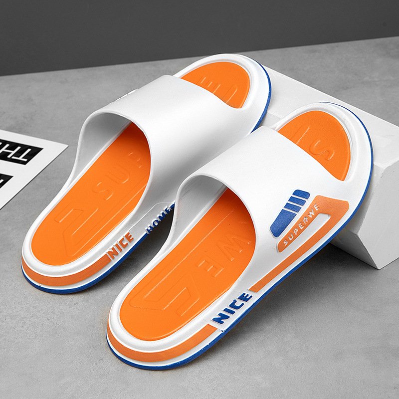 Wholesales Summer Fashion Men's Open Toe Non-Slip Slide Slippers Sandals,Breathable and Quick Drying Indoor & Outdoor Slippers