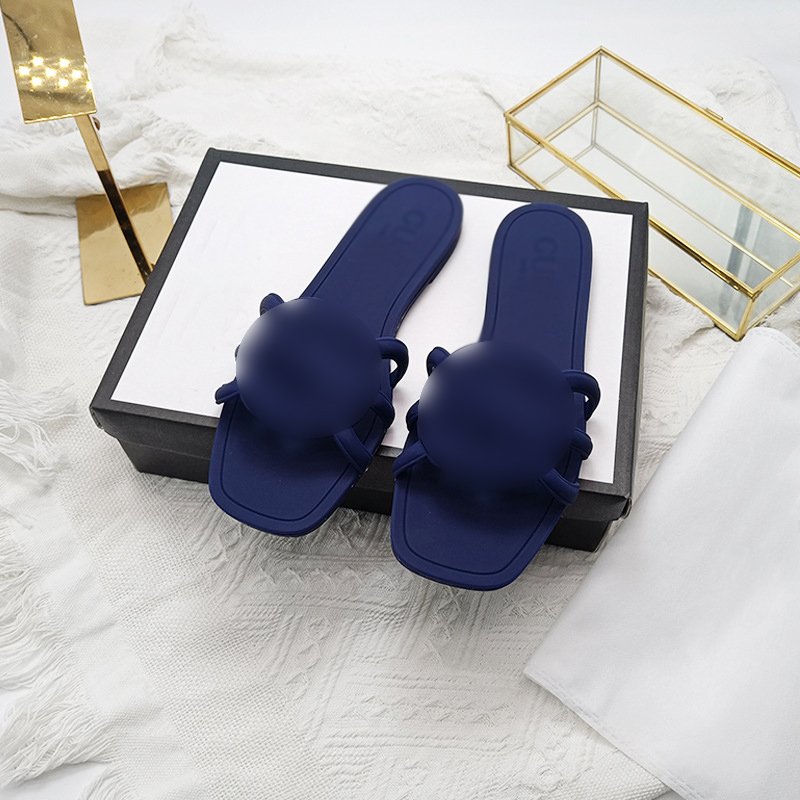 2024 trend fashion summer beach slipper solid flat slides anti-slips women outdoor casual daily sandals