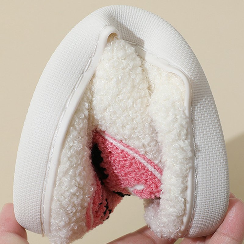 Wholesale Custom Logo Designs Home Slides Slippers Plush Winter Fuzzy House Furry Halloween Cartoon Slippers Customize for Women