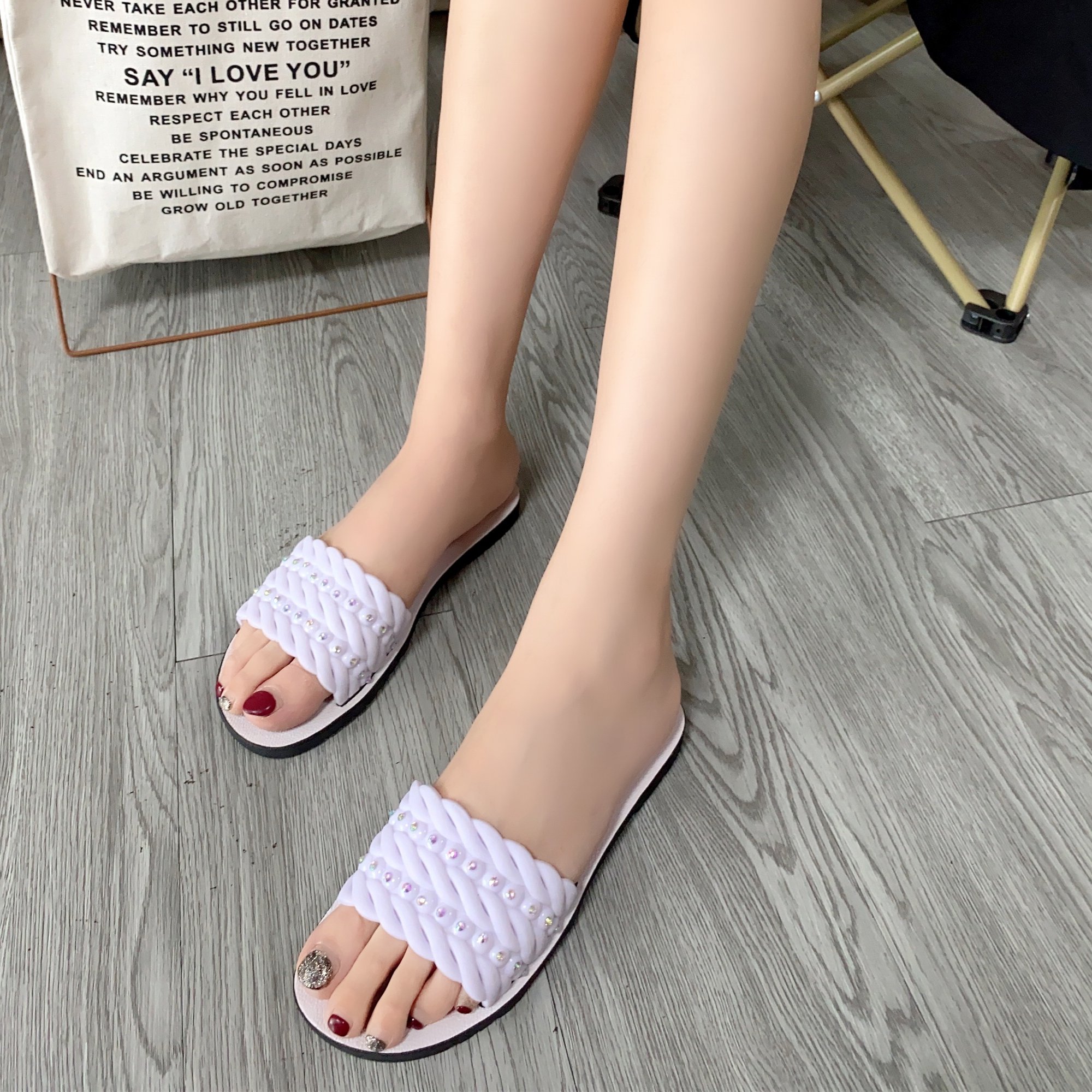 New design Outdoor sandalias mujer slides slippers flat sandals babouche woman
