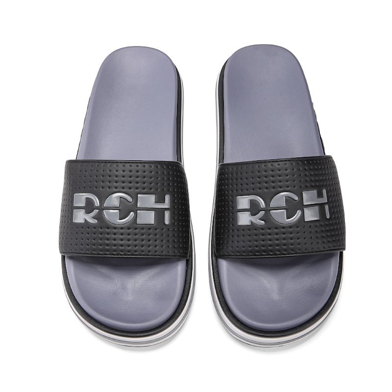 High-quality Super Soft custom With Logo Slides Slippers Memory pu pillow Slippers Unisex Bulk Two Color Eva Slippers Men