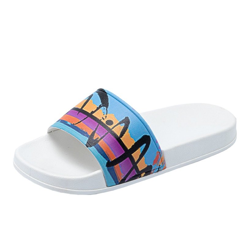 Custom Pattern Slide Sandal Pu Soft Slippers High Quality Custom Rubber Beach Slipper Low Price Non Slip Home Slipper