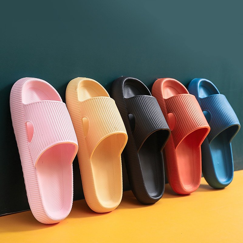 Ladies Home Slides Slippers Unisex Summer Beach Sandals Non-Slip Indoor Floor Flat Shoes