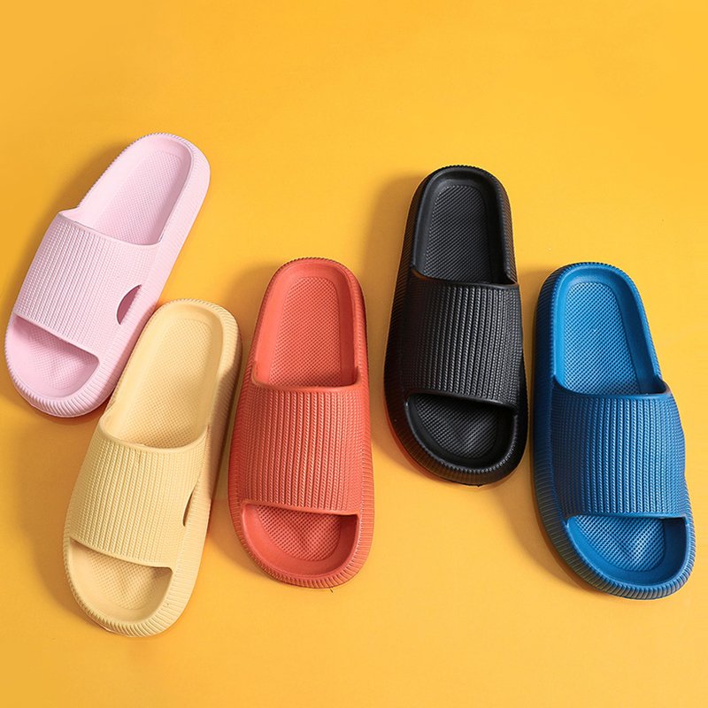 Ladies Home Slides Slippers Unisex Summer Beach Sandals Non-Slip Indoor Floor Flat Shoes