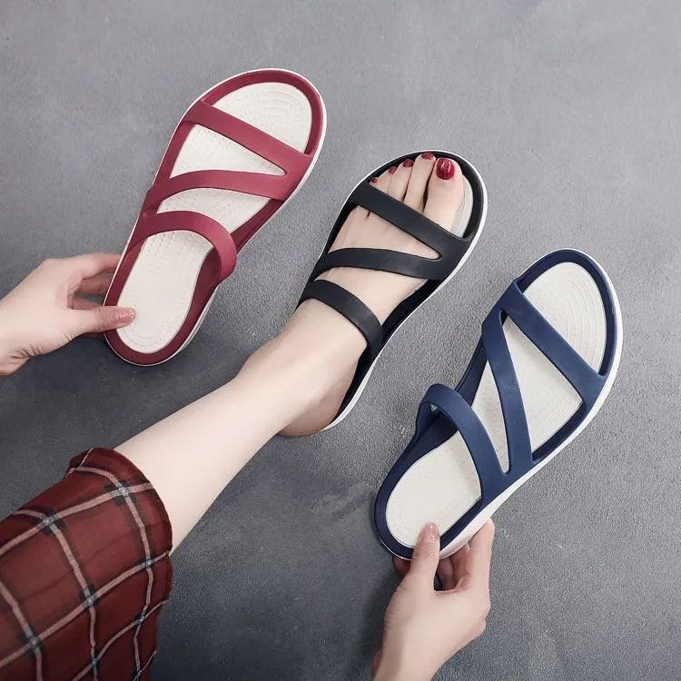 Z New Shoppe hot sell summer colorful womens slides slippers with strap for women beach slipper women