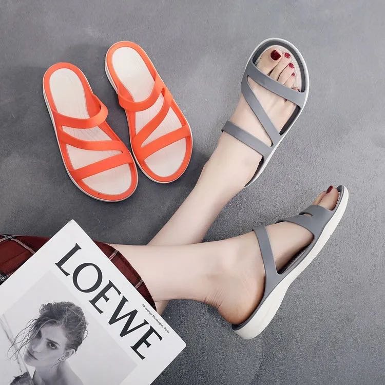 Z New Shoppe hot sell summer colorful womens slides slippers with strap for women beach slipper women
