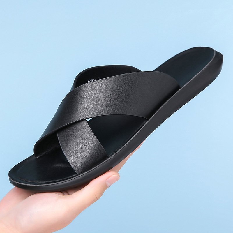 Household Men's Sandals and Slippers Indoor Home Bathroom Couples Bathing Non-slip Plastic Soft Bottom Female Home Support Shoes