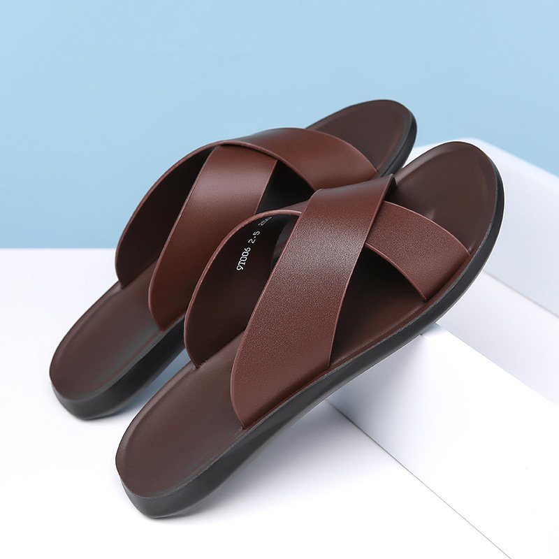 Household Men's Sandals and Slippers Indoor Home Bathroom Couples Bathing Non-slip Plastic Soft Bottom Female Home Support Shoes