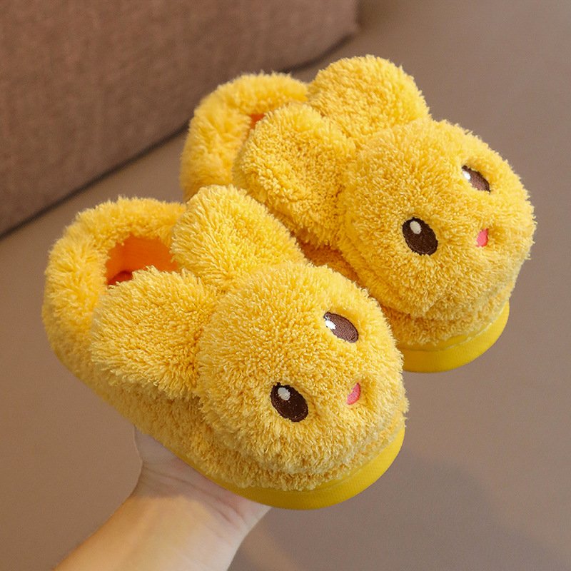 Winter indoor soft warm children big quality cotton shoe boys and girls Princess small animal slippers