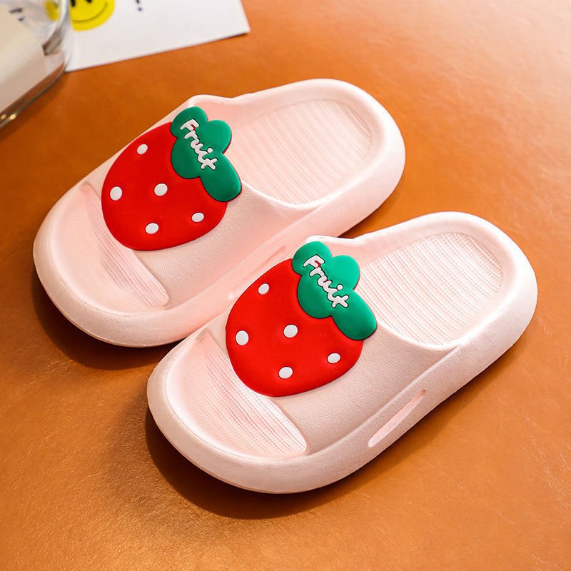 Cute super soft in the cloud waterProof children slides slippers kids outdoor thick-soled open toe beach shoes for boy and girl