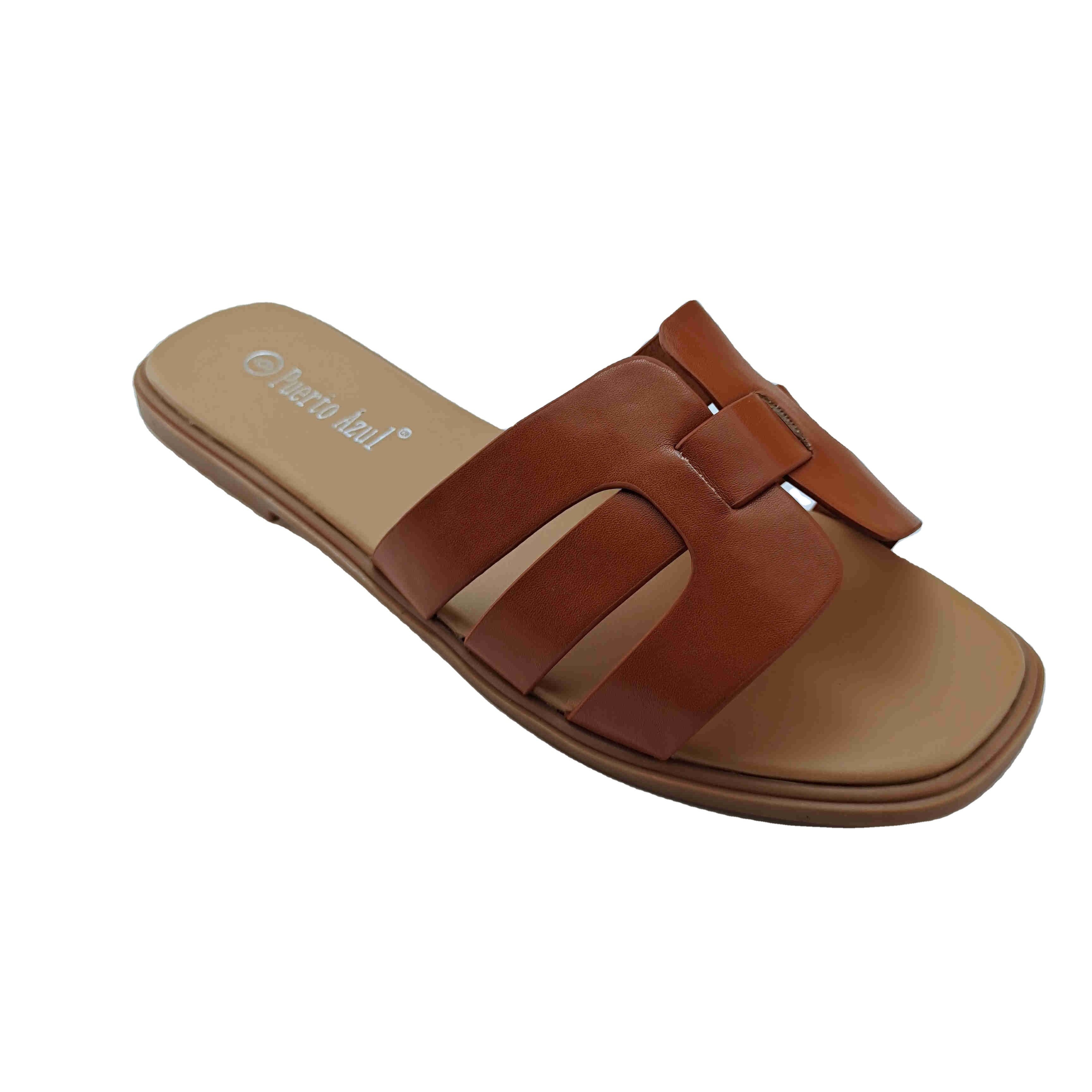 Wholesale Women Slippers New Trend Women Shoes Custom PU Woman Sandals Shoes Flat Ladies Summer Shoes Sandals Femme 2024 Summer