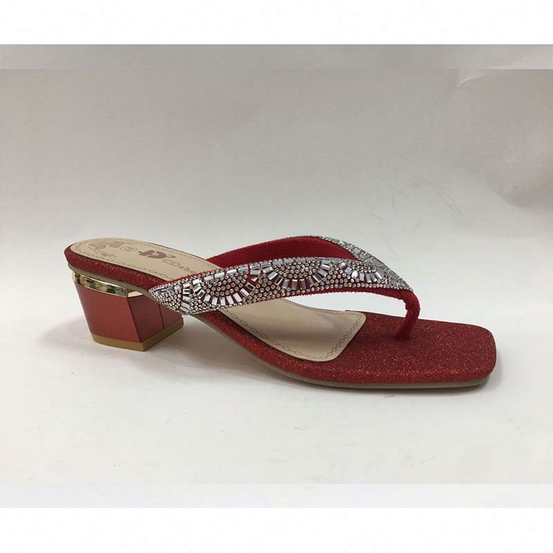 Bright Hot Drill Diamond Comfort Open Toe Beach Flip Flops Slides Slipper Summer Slipper For Women