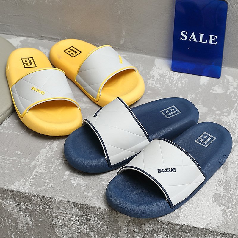 2022 summer light weight anti-slip men sandals soft house slides indoor PVC man slippers shoes