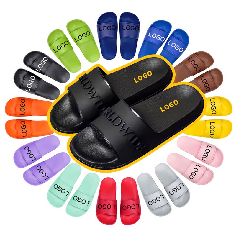 Custom Logo Slide Slippers for Men Designer Plain Slides Sandals Beach Men Slippers with Sublimation Print Men's Slippers Blanks