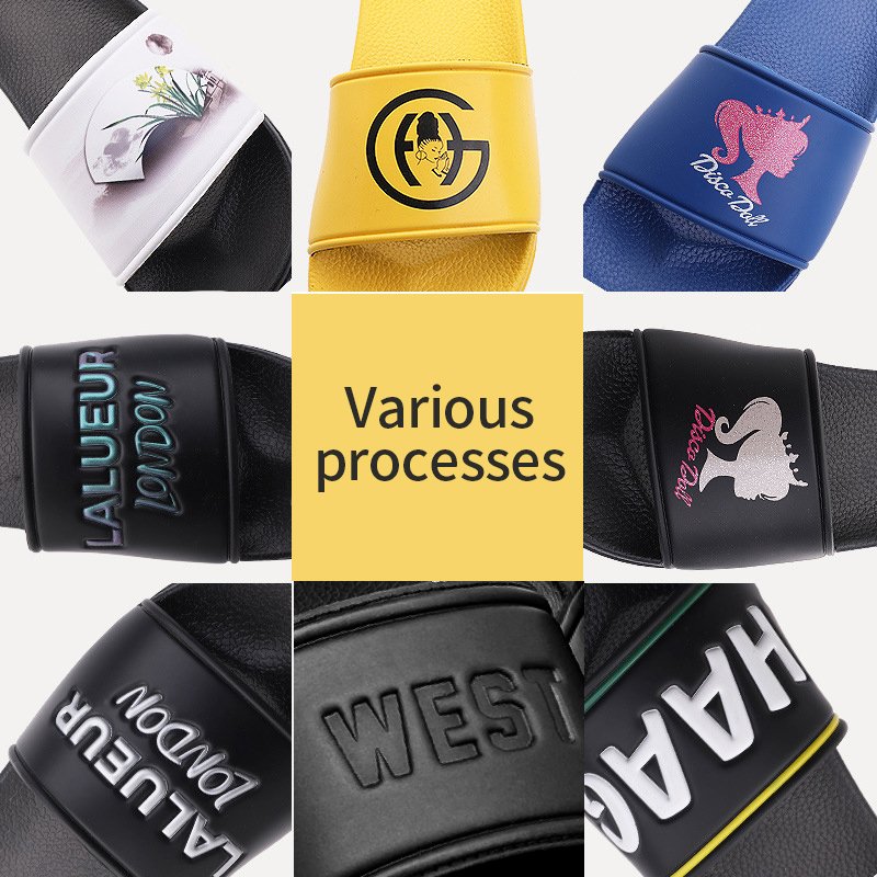 Custom Logo Slide Slippers for Men Designer Plain Slides Sandals Beach Men Slippers with Sublimation Print Men's Slippers Blanks