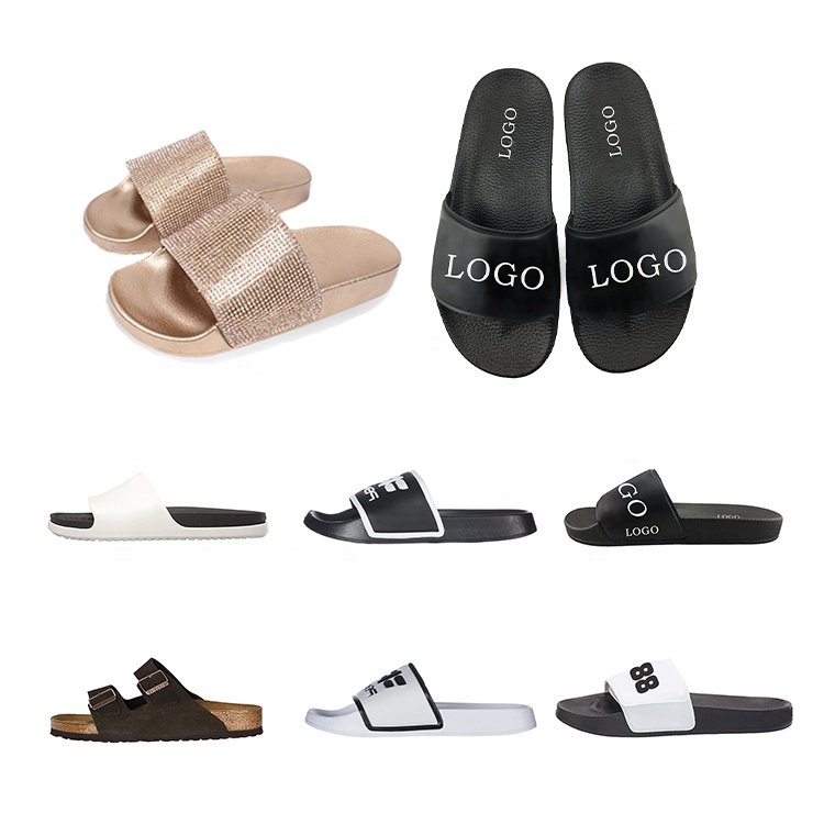 Custom Logo Wholesale House Zapatilla China Kids Anime Home Eva Rubber Pu Sole Shoes Summer Children's Women Men Slides Slippers