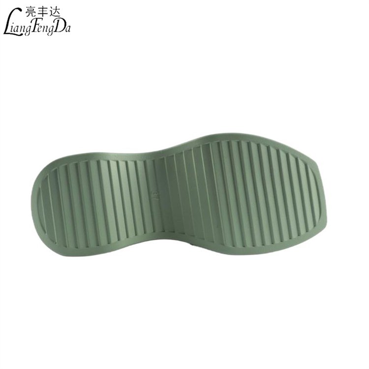 Slides Platform Sandals for Women Square Toe Chunky Wedges Ladies Slippers Heel Protection New Custom Logo Denim PVC 600 Pairs