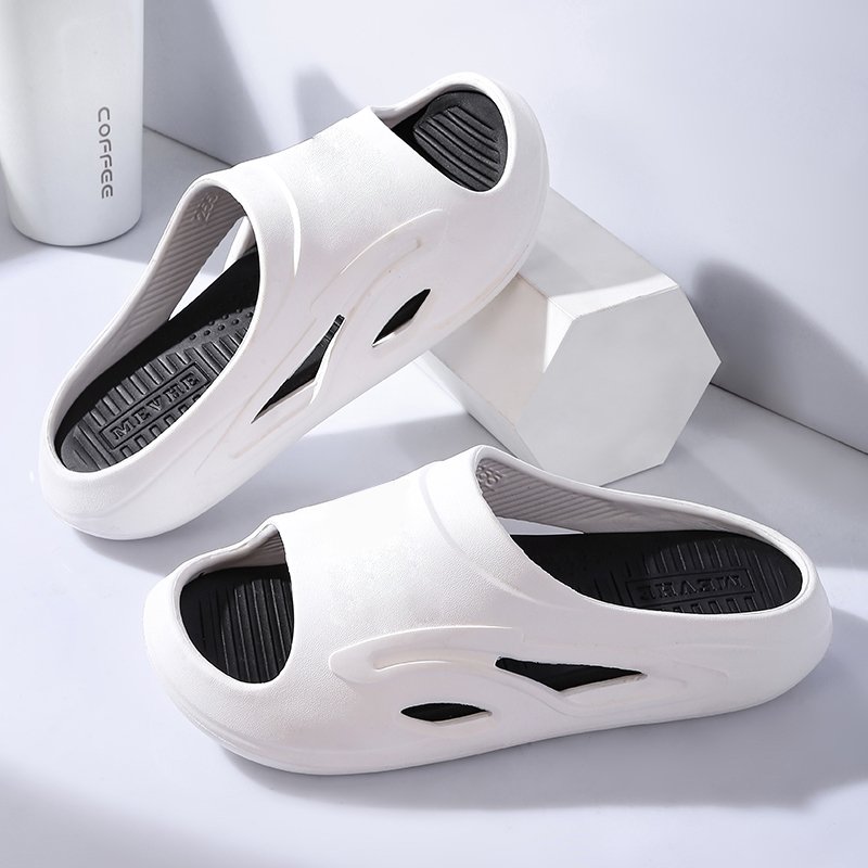 Men's Custom Logo Breathable Sandals Thick Soles Anti-Slippery Summer Sports Home Fashion Trend Slides Slippers Soft Material
